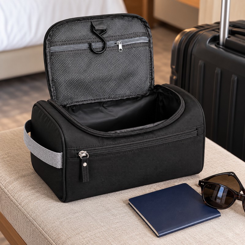 Waterproof Travel Makeup Bag for Toiletries and Cosmetics – Portable