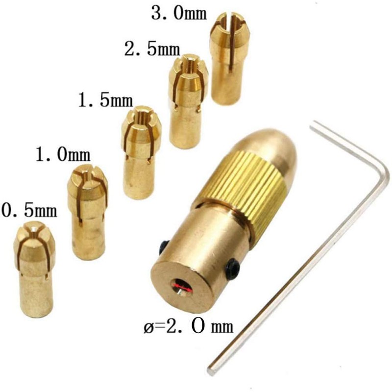 Small Electric Drill Bit Collet Micro Twist Drill Chuck Set