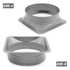 ZUDKSUY 8 Inch Duct Connector Flange, Galvanized 8" Duct Flange