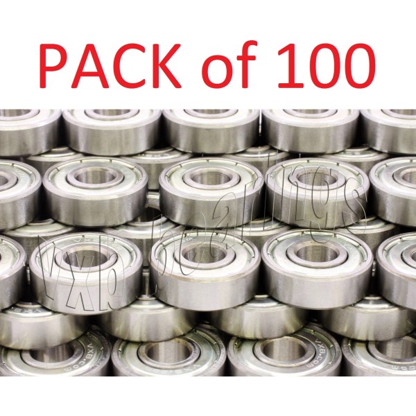 VXB 100x 608ZZ Bearings 8x22mm for Skateboard, Inline, Roller, Scooter,
