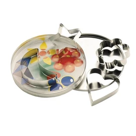 Kitchen Craft Novelty Shaped Cutters With Metal Storage Tin, Set of 4