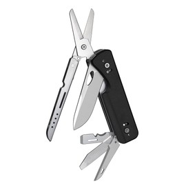Roxon S505G Flex Scissors - Modular Design Multitool - with BA01-BA17 Fixed Big Scissor, Replaceable Blades & FT01-FT12 Replaceable Implements