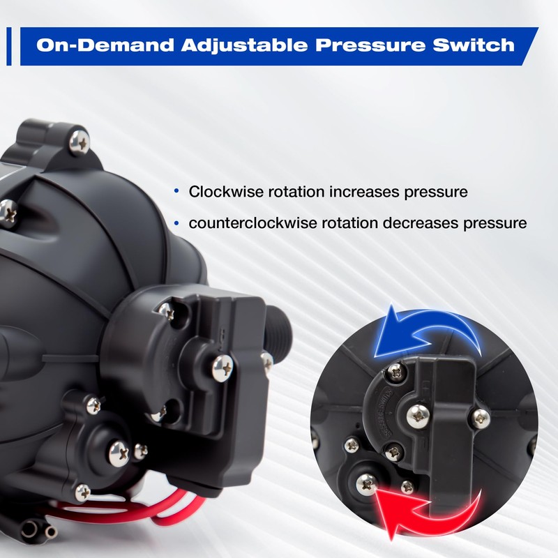 Ceelpeopar 12 Volt Sprayer Pump, Soft Wash Pump, 5.5GPM 60PSI,