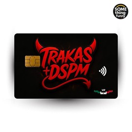Trakas HDSPM VIP Card Sticker – Bold Devil Red Design for Debit/Credit Cards – Premium Mexican Street Style Skin