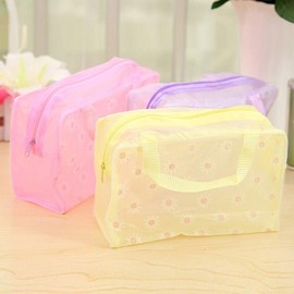 Mini PVC Waterproof Swimming Pool Beach Mesh Bag M10163 Purple 8ea