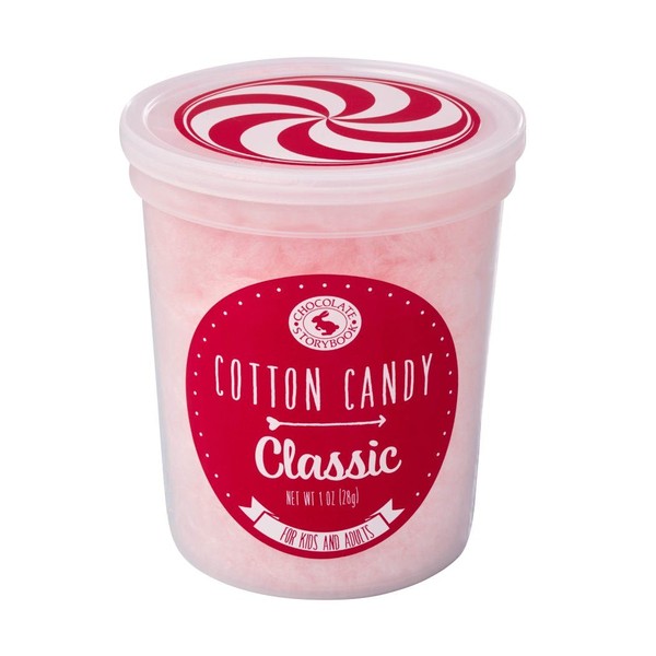 Chocolate Storybook Gourmet Handspun Cotton Candy - Classic Pink Flavor - 1.75 ounce Container
