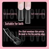 NOVO OVO XXL Shape Square Slight Curved Nail Tips, No