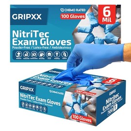 London Labs 6 Mil Blue Nitrile Gloves Medium (Pack of 200)