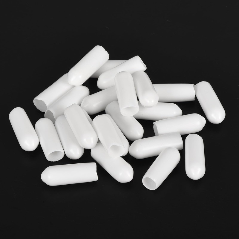 uxcell 20pcs Rubber End Caps 5mm ID Vinyl Round End