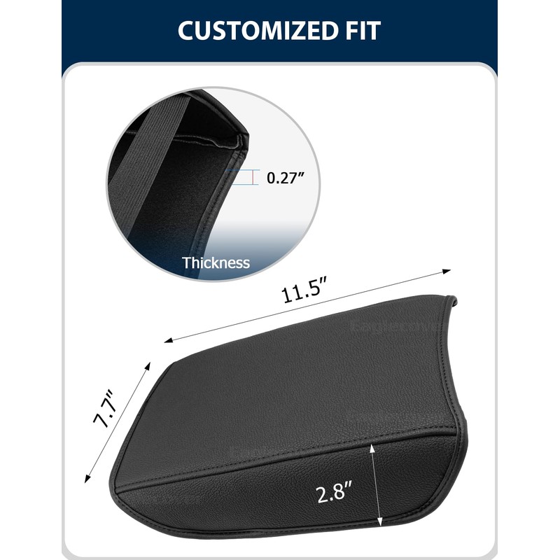 Center Console Cover for Honda CRV 2017-2022, Vinyl Leather Car