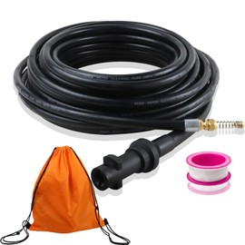 U/K Pipe Cleaning Hose, Reverse Injection [Easy to Clean PVC Pipes and Drain Tanks!] Compatible with Karcher K2, K3, K4, K5, K6, K7, JTK, 32.8 ft (10 m), Plumbing Cleaning, Dedicated for Plumbing