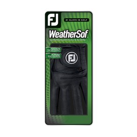 FootJoy WeatherSof Men's Prior Generation Golf Glove - Black, Extra Large, Left Hand Worn