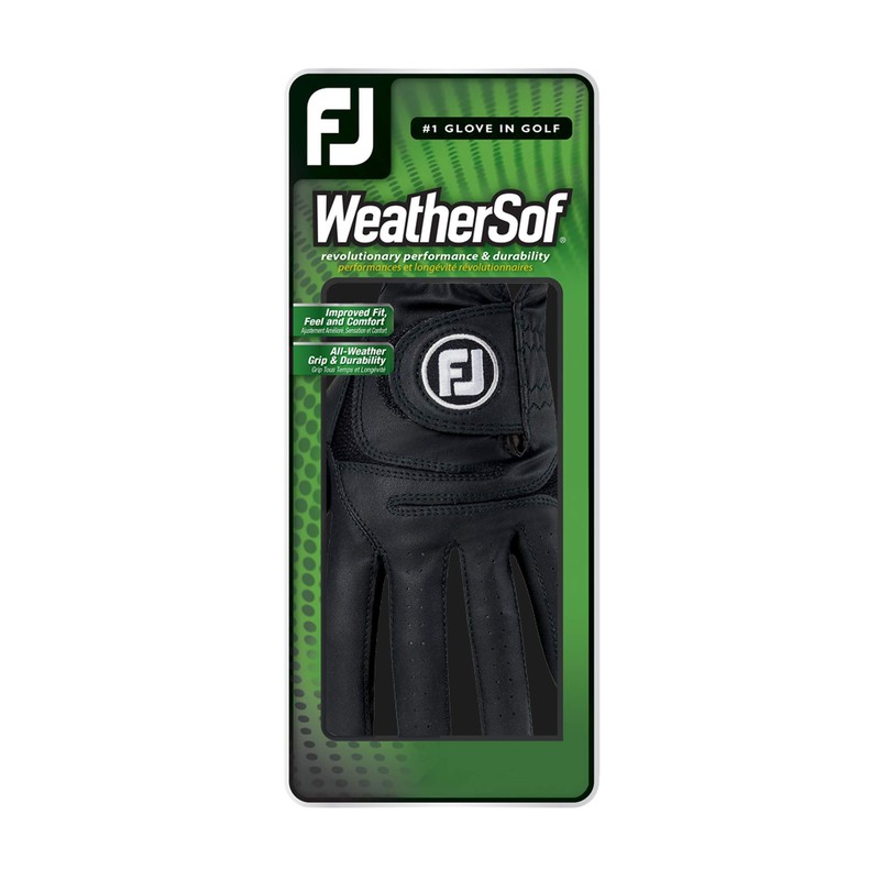 FootJoy WeatherSof Men's Prior Generation Golf Glove - Black, Extra