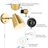 VATONI Plug in Wall Sconces, Dimmable Wall Sconces Adjustable Angle