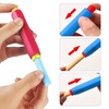 Paichley 5 Pieces Colorful Plastic Chalk Holders，Blackboard Adjustable Set for