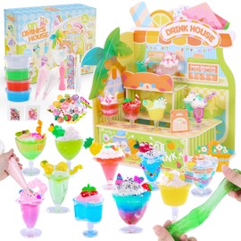 VBACALA Miniature Food Toy Set, DIY Mini Drinks House Set, Not Edible, Children's Kitchen Play Kitchen Accessories for Children from 8 Years, Make Your Food, Birthday for Girls 8 9 10