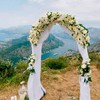 Wedding Arch Draping Fabric, 1 Panel 28" x 19Ft White