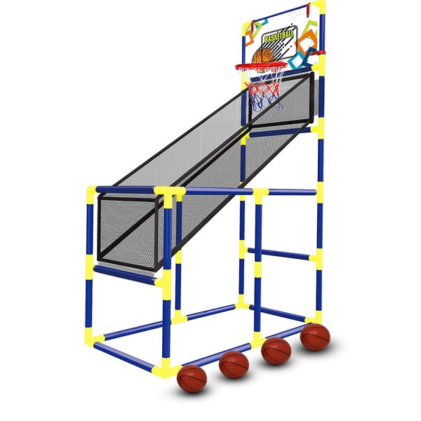 Tundras Sports Basketball Hoop - Indoor, Kids Basketball Hoop Arcade Game - Arcade Game for Kids, with 4 Balls - Basketball Shooting System, for Boys and Girls Ages 1-14