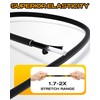 8 Pcs 48 Inch Adjustable Carabiner Bungee Cords with Hooks,