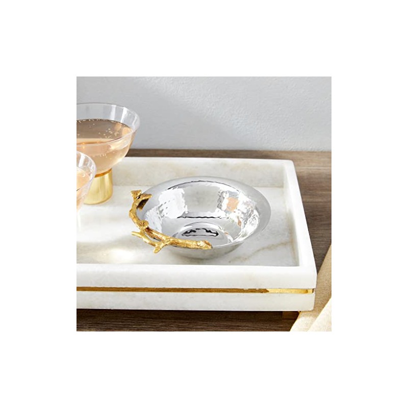 Elegance Golden Vine Hammered Bowl