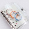 CHANGJIQ Clear Binder Cover A7 6-Hole PVC Made m6 Mini