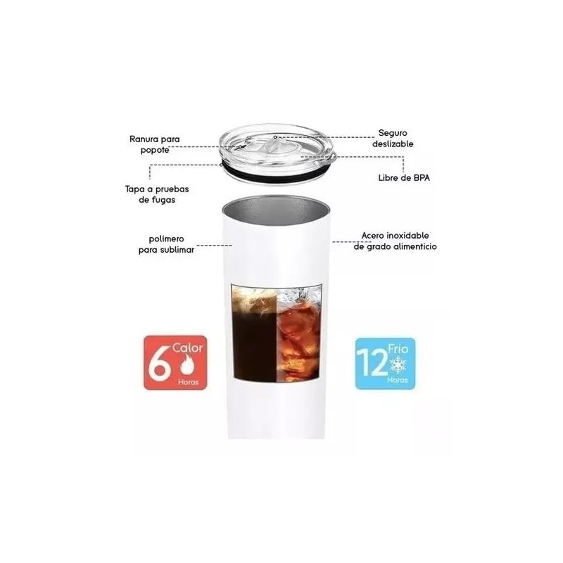 Termo skinny de 20 oz, el regalo perfecto para los