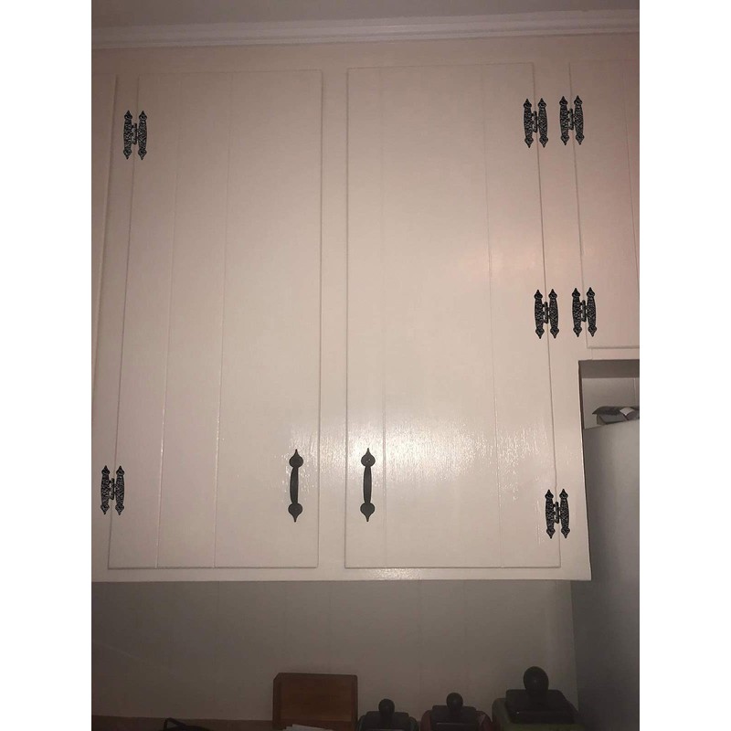 TamBee Black Cabinet Hinges Door Hinges Flush Mount Flat Hinges