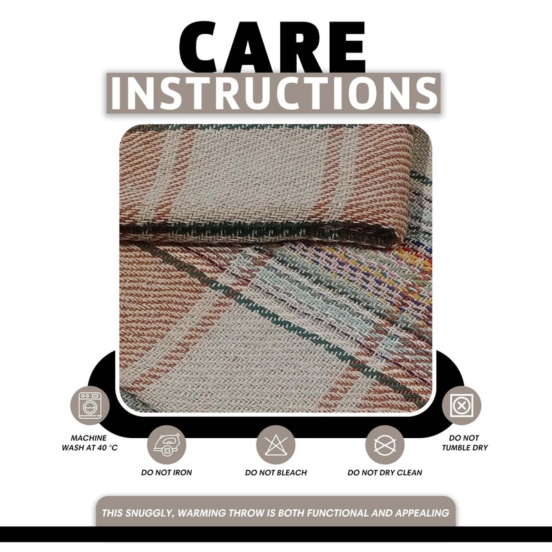 Olivia Rocco Recycled Picnic Blanket Check Stripe Design Super Soft