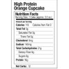 High Protein Fat Free Creamsicle Crush Orange Cupcake