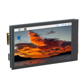 Denash Touchscreen Monitor for RasPi, 3.5 Inch Capacitive Touch Screen, 5 Points Touch Type C IPS Display Module, for Ubuntu, for Kai, for WN10 LoT, for Retropie
