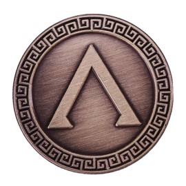 Spartan Shield Crest Aspis Greek Lambda Sparta Ancient Greece 1.2" Enamel Pin