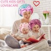 2 PCS Kids Satin Bonnets for Girls with Scrunchies,Hair Bonnet