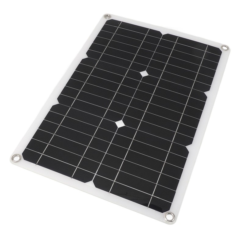 18V 20W Portable Solar Panel Semi Flexible Monocrystalline Waterproof Solar