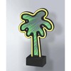 Adesso SL3717-01 Infinity Neon Palm Tree Table/Wall Lamp, Black