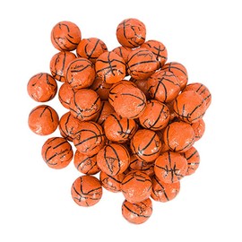Sports Ball Chocolate Basketball, Football, Soccer Ball, Baseballs and Variety Pack (Half-Pound, Basketball Chocolate)