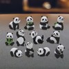 12-Piece Cute Panda 2.25"H Mini Panda Figurine Set Home Decor Unique Gift