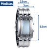 Bluelander Reloj para Hombre LED, Binario, Pantalla Azul, Reloj Digital