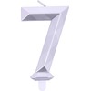 Candelina Buon Compleanno Diamond SILVER n.7