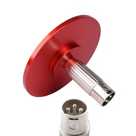 NUHUi Large Household Vacuum Adapter for Machine Vac-U-Lock with 3 XLR Quick Connector Device Attachment Accessories Size Dia 12cm/4.72in (Red Large)