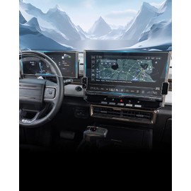 YEE PIN Compatible with 2025 GMC Hummer EV Screen Protector for 2025 Hummer EV Accessories Screen Protector for 2024 2025 GMC Hummer EV SUV 3X/2X 12.3 & 13.4" Touch-screen Nano Protective Film 4 Pack