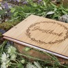 Manta Makes Wedding Guest book | wooden rustic guestbook |