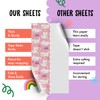 Girls Wrapping Paper - 6 Sheets Pink Wrapping Paper -