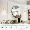 Shenmoyl Vintage Battery Operated Wall Sconce with Cute White Tulip