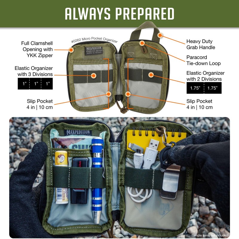 Maxpedition MX262G Unisex Hiking Backpack - Adult, Green, One Size