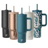 40oz Stainless Steel Handle Tumbler with Triple Insulation & Copper