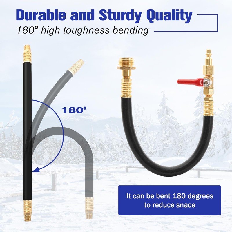 RV Winterizer Kit, 16.9" RV Water Blowout, Sprinkler Winterizing Blowout