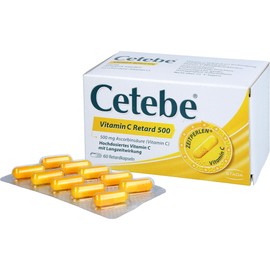 Glaxosmithkline Consumer Healthcare Cetebe Vitamin C Retard500, 60 Stück