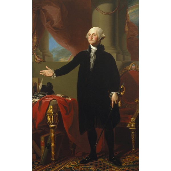 Full-length Portrait of George Washington by Gilbert Stuart 1796 Photo