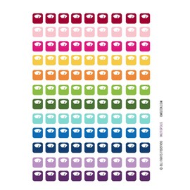 Monthly Planner Stickers Rainbow Scale Weight Stickers Planner Labels Compatible with Erin Condren Vertical Life Planner - 108 Stickers