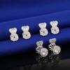 3 Pairs Adjustable Silver Earring Backs for Droopy Ears, Hypoallergenic